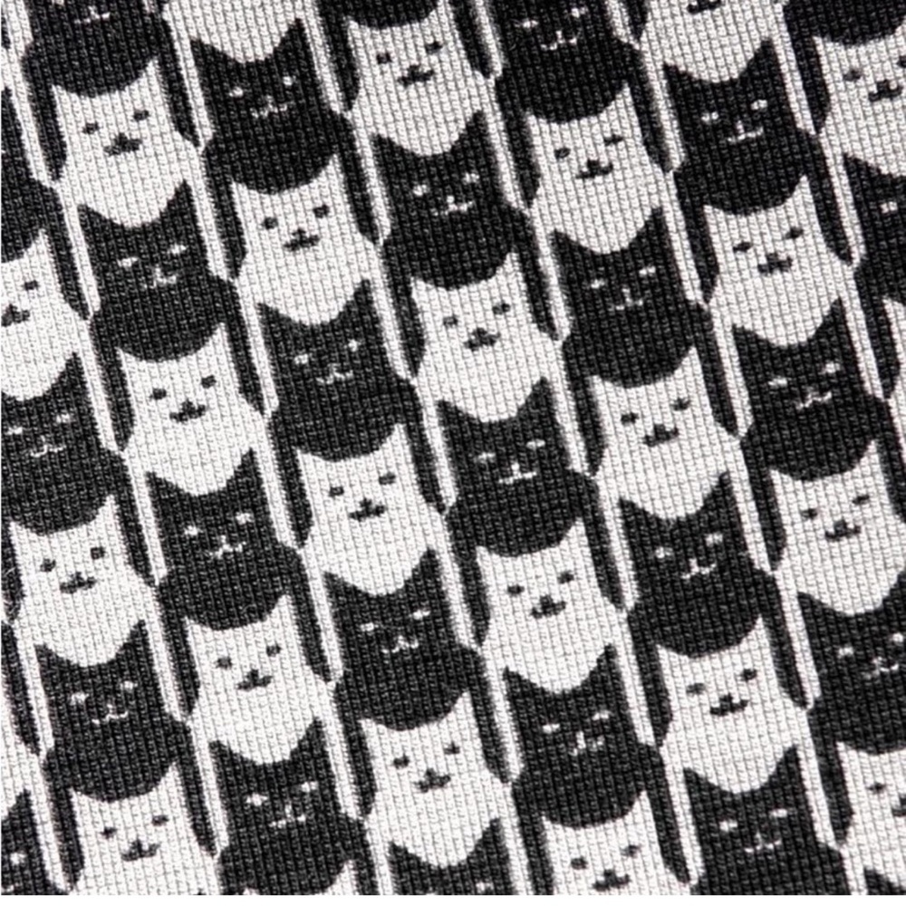 Betabrand NWT Chino Straight Leg Dress Pant/Yoga Pant Catstooth Cat Print‎ - Picture 7 of 7